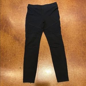 Girls Black Styled Leggings